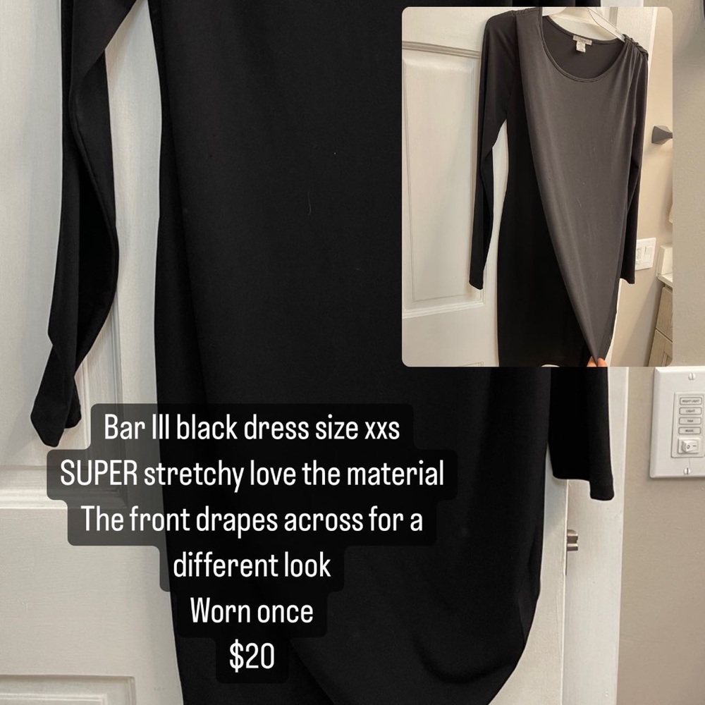 Bar III Black mini dress